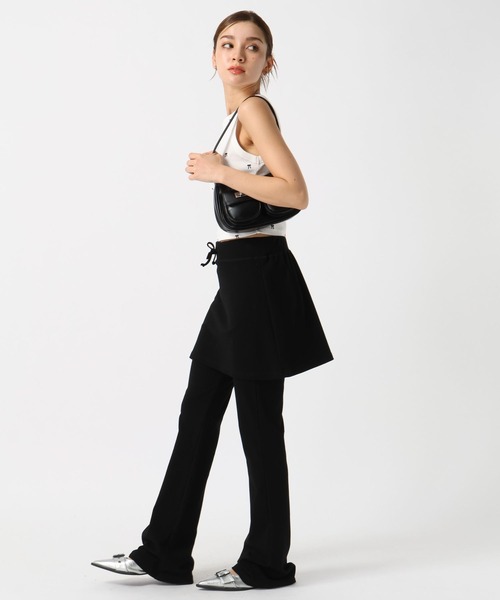 FOREVER21 パンツ 「2024FW」レイヤードカットフレアパンツ