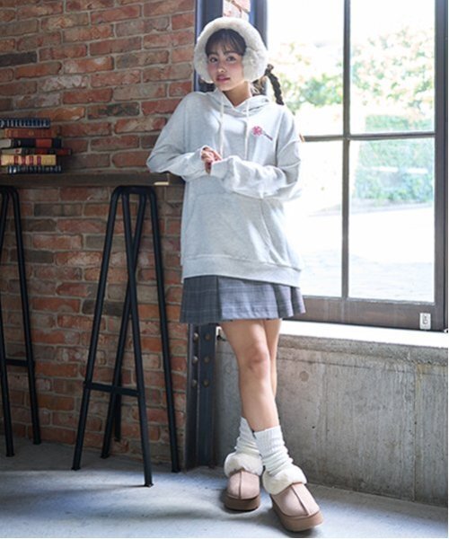 LOVETOXIC スカート 「GOODPRICE」ベルトつきチェックプリーツスカパン