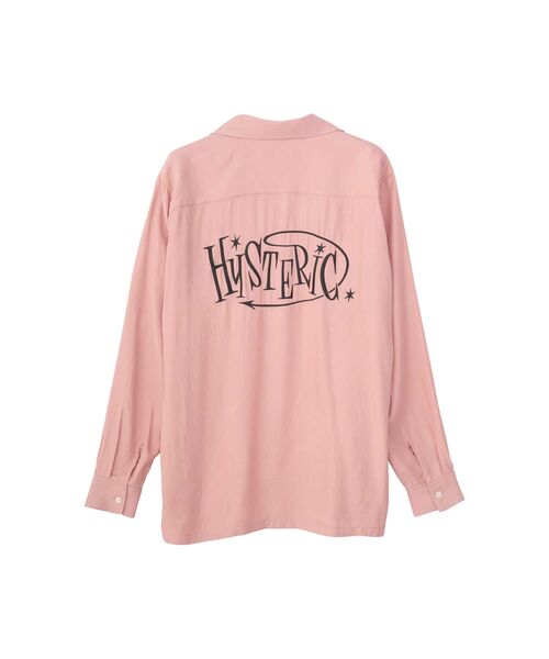 HYSTERIC GLAMOUR シャツ 50'S MODERN刺繍 オープンカラーシャツ