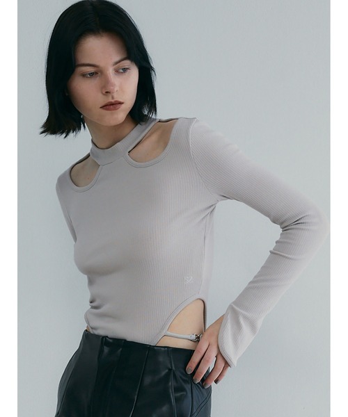 SORIN tシャツ Stretchy Rib Cut-out Bodysuit レディース