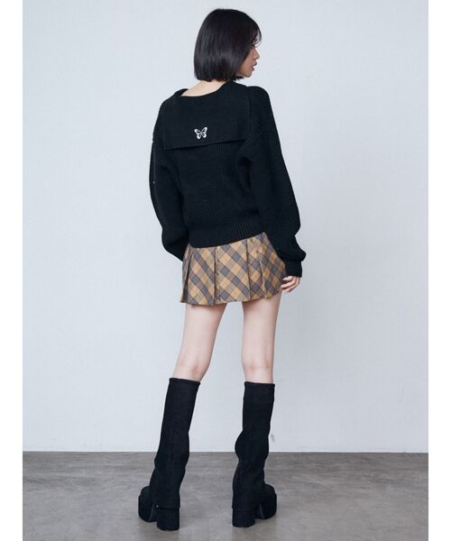EMODA スカート レイヤーベルトプリーツスカート : ZOZOTOWN