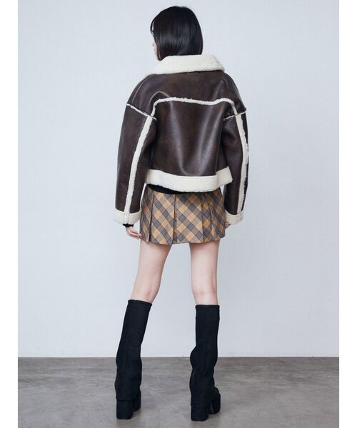 EMODA レザープリーツスカート EMODA スカート レイヤーベルトプリーツスカート : ZOZOTOWN