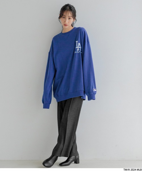 LOWRYS FARM MLBウラケクルー ドジャース09 M MLB/ウラケハーフZIP 106244（Tシャツ/カットソー）｜LOWRYS