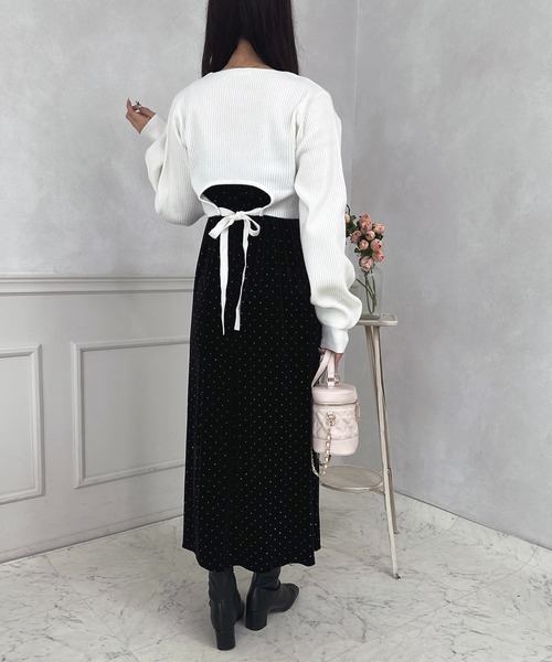 apres jour（アプレジュール） ニット セーター クロスニットショート