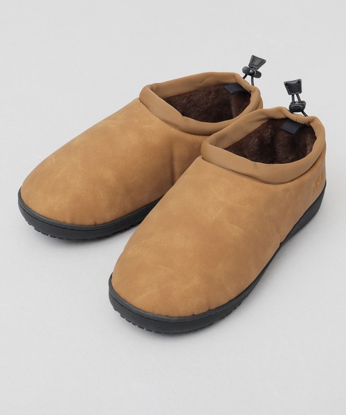 希少 新品 ワンダーシューズ ヌバック モカシン ベージュ 41 MEI（メイ） スリッポン ヌバック調 内ボア モックシューズ メンズ