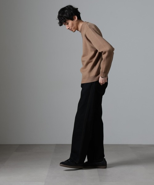 MARGARET HOWELL カシミヤシルク混 モックネックニット MARGARET HOWELL カシミヤシルク混 モックネックニット 当店だけ