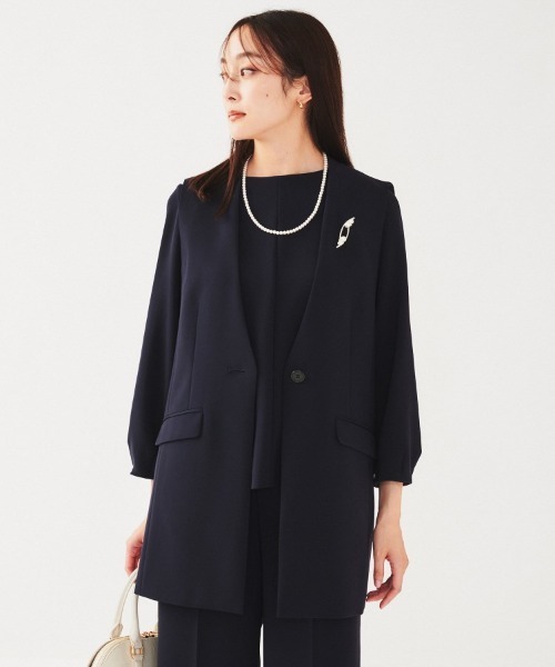 UNTITLED（アンタイトル） ベスト ジレ カラーレスジレ レディース