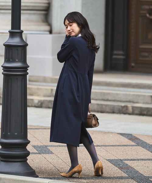 Sirin ワンピース 衿2wayミディコクーンワンピース「2サイズ展開