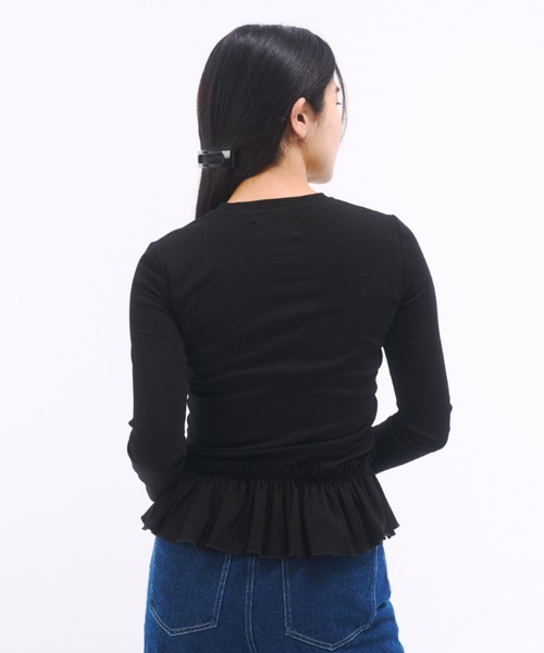 tシャツ FRILL BIG TEE レディース 3D RIBBON BIG TEE/3DリボンビッグTシャツ[品番：MKSW0064928