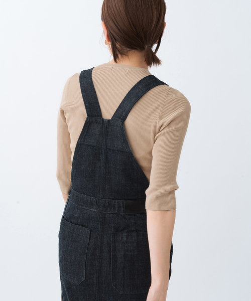 IENA ニット セーター ECO SPLASH リブ半袖 レディース