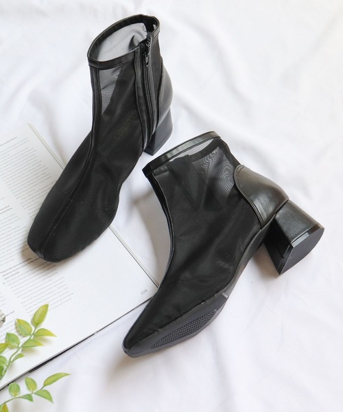 「LibertyDoll」 ショートブーツ M アイボリー レディース_画像6