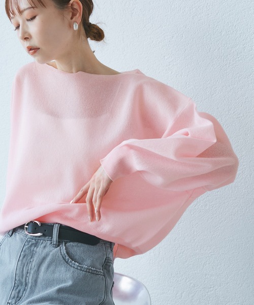 T.japan sponge knit スポンジニット　ピンク T.japan sponge knit スポンジニット ピンク