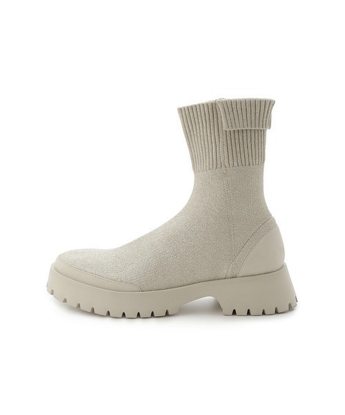 「emmi」 ショートブーツ 23cm ゴールド レディース_画像3