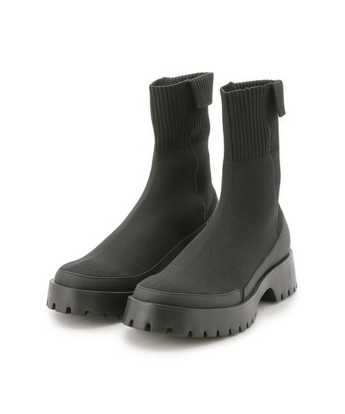 「emmi」 ショートブーツ 23cm ゴールド レディース_画像8