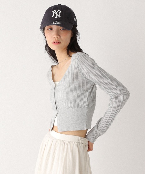 Heather カーディガン スリットラメカーディガン 327129