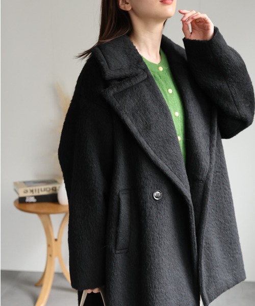 sakishimatokyo ピーコート FREE ブラック レディース : ZOZOTOWN