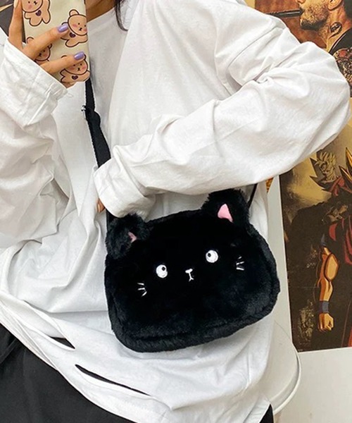 通販 送料無料  Revo. アニマル ぬいぐるみ 猫 ねこ バッグ ショルダーバッグ バッグ