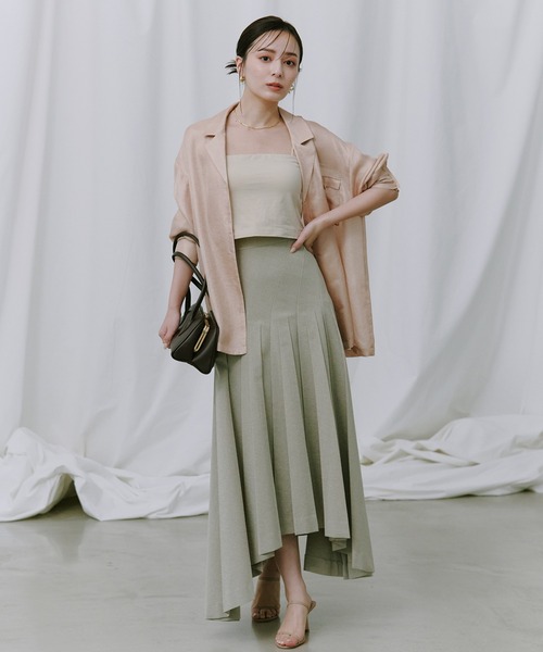 anuans スカート イレヘムボックスプリーツスカート : ZOZOTOWN