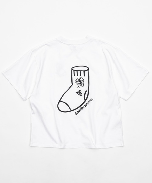 kaoyorinakami tシャツ socks tee / ソックスTシャツ メンズ