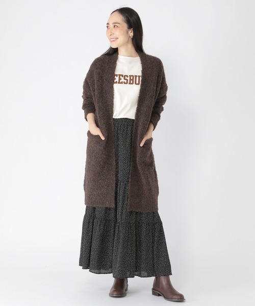 「studio CLIP」 ニットカーディガン FREE ライトグレー レディース_画像2