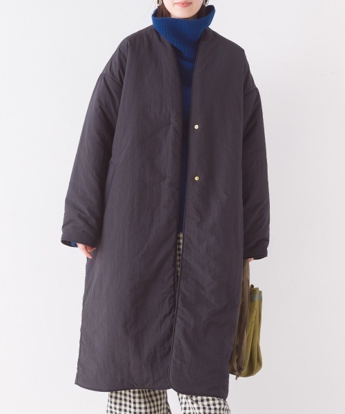 「OMNES」 コート FREE ネイビー レディース_画像7