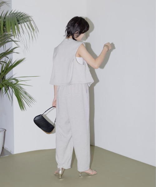 Eimee Law ベスト ジレ ショルダータック クロップドベスト