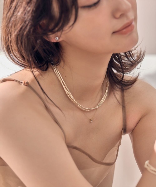 Jolie Toujours ネックレス 「K18GP」スクエアブルートパーズ