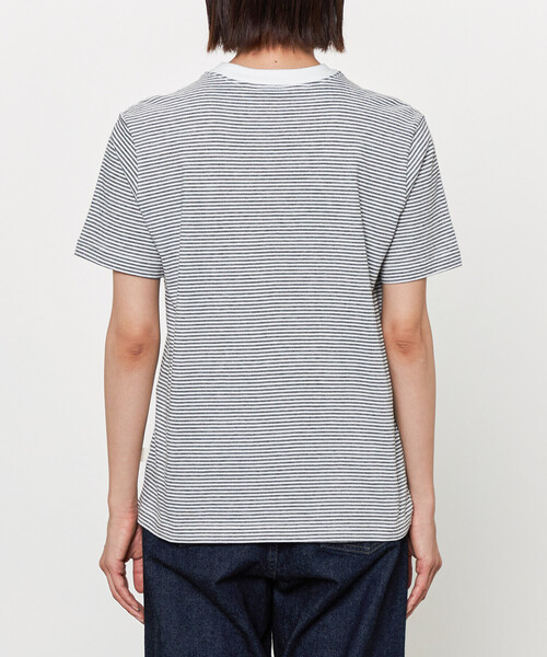 tシャツ FARAH | 「別注」 マルチストライプ  半袖Tシャツ WOMEN レディース Bshop｜FARAH | <別注> マルチストライプ 半袖Tシャツ WOMEN
