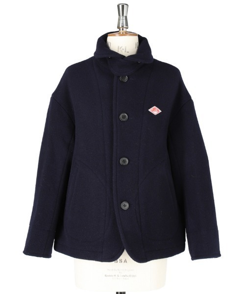 美品☆DANTON ネイビー フード付きピーコート36サイズ Danton（ダントン） ピーコート 36 ネイビー レディース : ZOZOTOWN