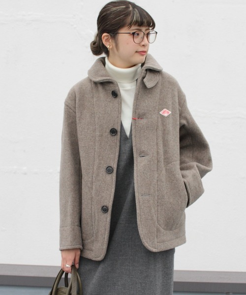 Danton（ダントン） ピーコート 36 ネイビー レディース : ZOZOTOWN