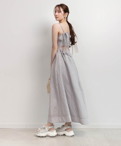 RANDA（ランダ） ワンピース シアージャガードキャミソールワンピース