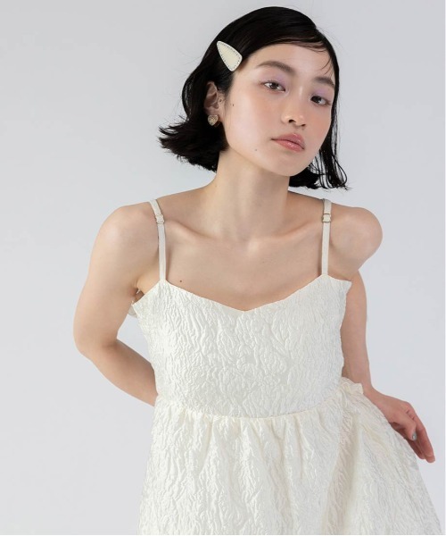 RANDA（ランダ） ワンピース シアージャガードキャミソールワンピース