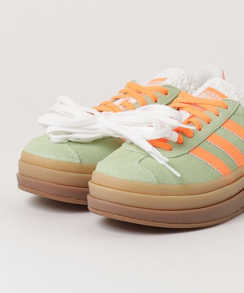 adidas（アディダス） ローカットスニーカー 25.5cm グリーン×オレンジ