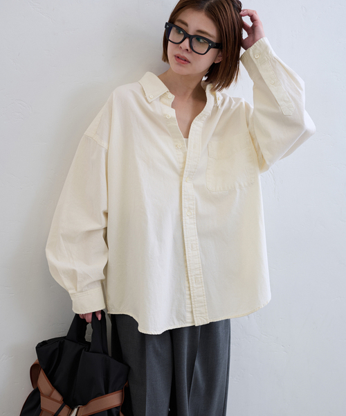 U by SPICK&SPAN ブラウス シャツ ネイティブオックスボタン