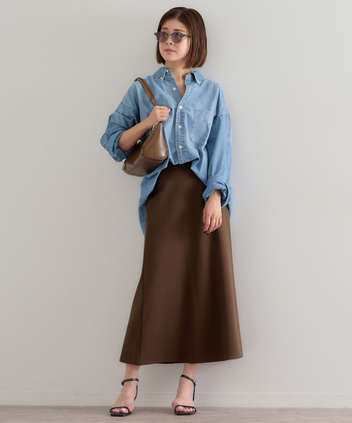 U by SPICK&SPAN ブラウス シャツ ネイティブオックスボタン