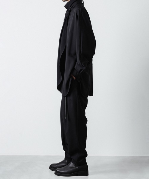 スラックス RECYCLE POLYESTER 2-TUCK TAPERED PANTS メンズの画像