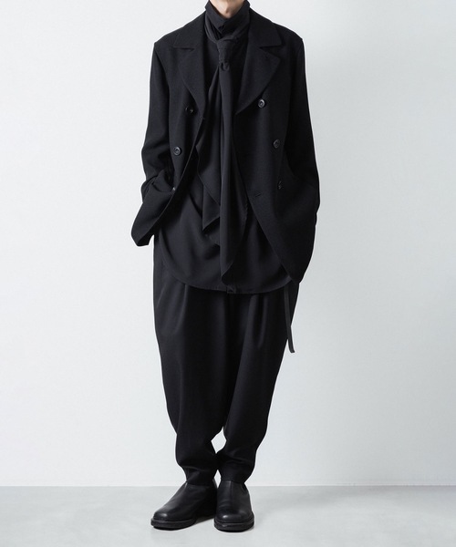 ATO（アトウ） スラックス RECYCLE POLYESTER 2-TUCK TAPERED PANTS