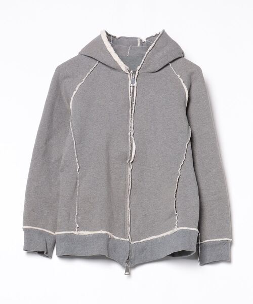 wjk　ジップアップパーカー　パーカー　グレー wjk 「wjk」 ジップアップパーカー MEDIUM トップグレー メンズ