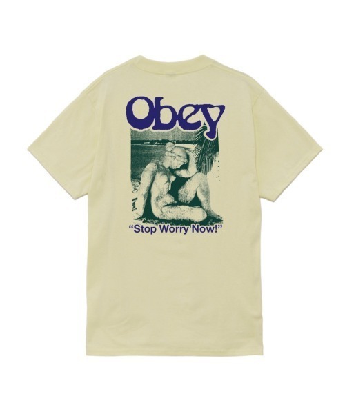 OBEY tシャツ STOP WORRY NOW CLASSIC T-SHIRT（オベイ ストップ