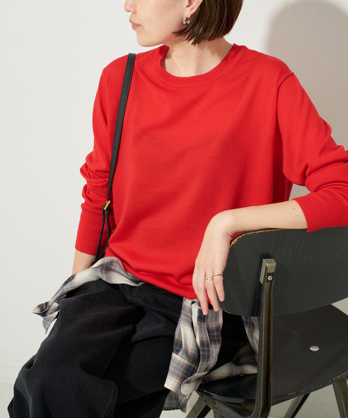 ニット セーター 「追加」ウォッシャブルプレーンニット レディース SLOBE IENA ニット セーター 「追加」ウォッシャブルプレーン