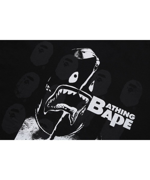 A BATHING APE tシャツ SPRAY PRINT MULTI LOGO RELAXED FIT TEE