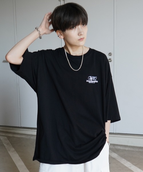 「Mark Gonzales」 7分袖Tシャツ S グリーン系その他2 メンズ