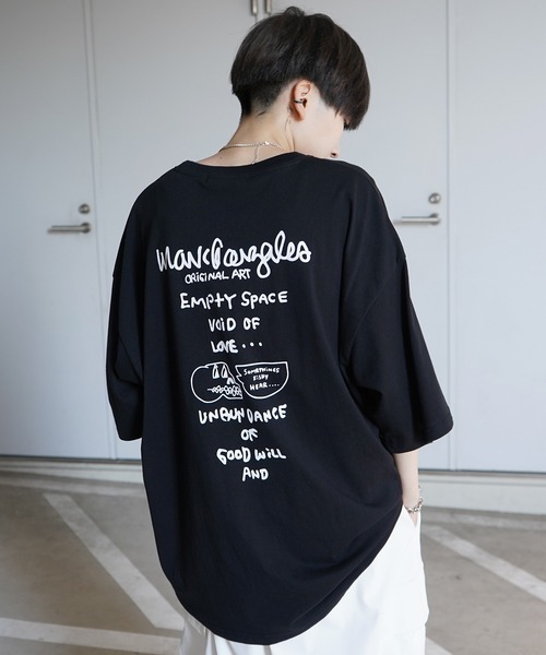 「Mark Gonzales」 7分袖Tシャツ S グリーン系その他2 メンズ