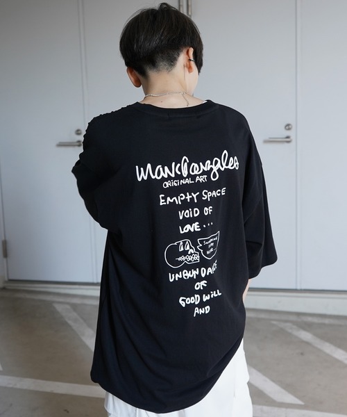 「Mark Gonzales」 7分袖Tシャツ S グリーン系その他2 メンズ