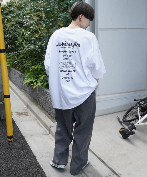 「Mark Gonzales」 7分袖Tシャツ S グリーン系その他2 メンズ