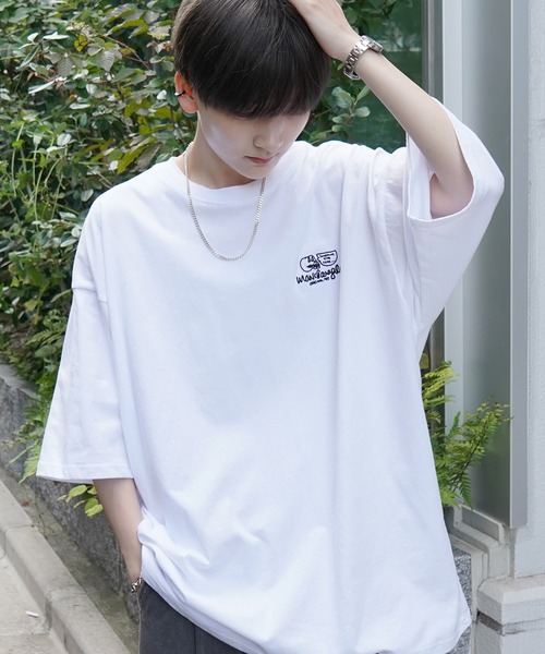 「Mark Gonzales」 7分袖Tシャツ S グリーン系その他2 メンズ