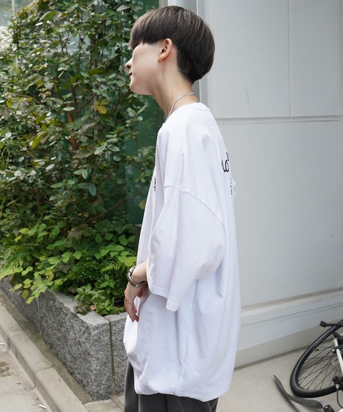 「Mark Gonzales」 7分袖Tシャツ S グリーン系その他2 メンズ