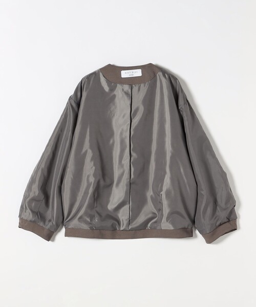 新品✨【定価4.6万】アナイ コットンダブルクロスノーカラージャケット ブルーM ANAYI（アナイ）の「コットンダブルクロスノーカラー ジャケット