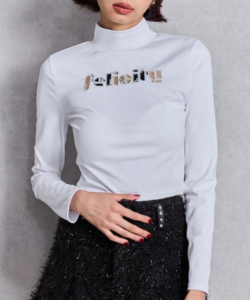 tシャツ Felicity MIX material patchトップス レディース