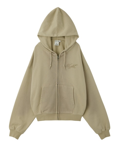 X-girl（エックスガール） パーカー SPRAY PRINT ZIP UP HOODIE